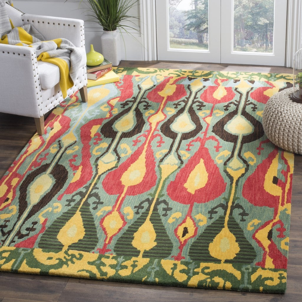 Safavieh Clearance Ikat IKT222B Blue Rug