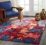 Nourison Prismatic PRS13 Blue Rug