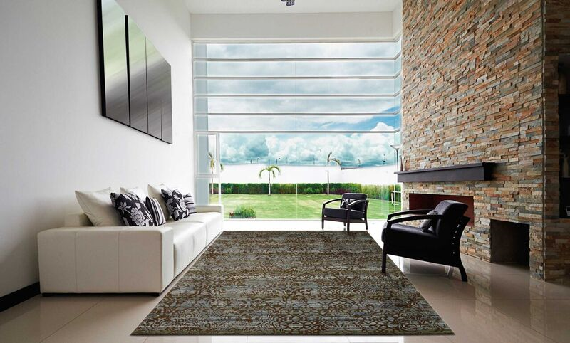 Nourison Clearance Rhapsody RH009 Blue Rug