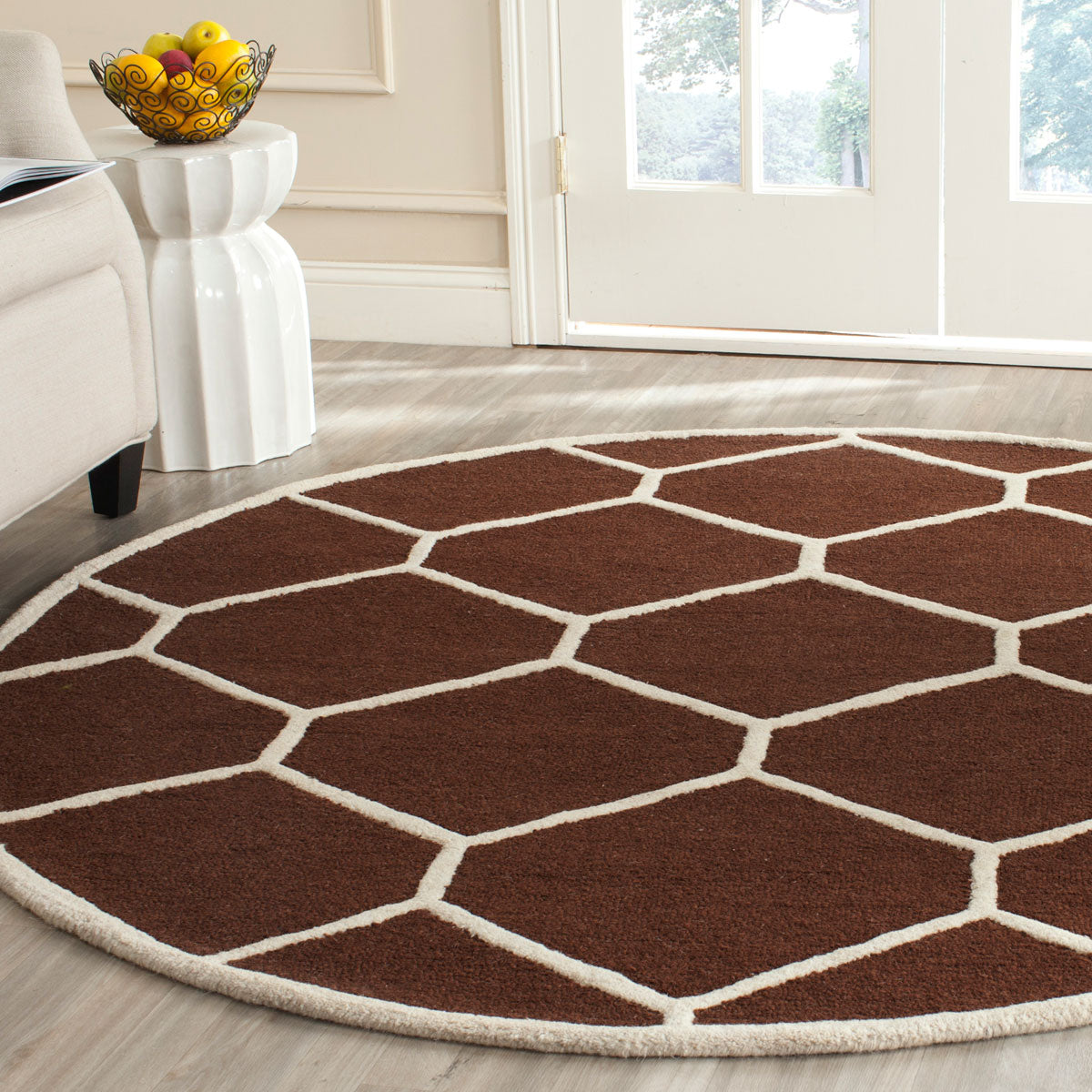 Safavieh Clearance Cambridge CAM144H Dark Brown Rug