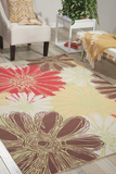 Nourison Clearance & Garden RS022 Green Rug
