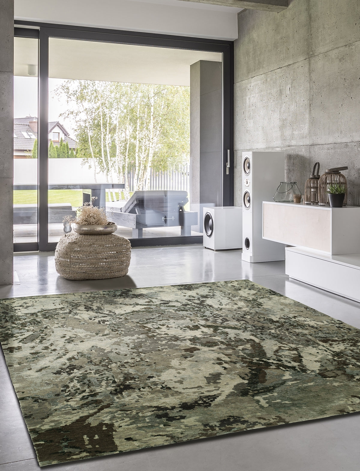 Rugs Done Right Everett FF78 Abstract Earth Tones Rug
