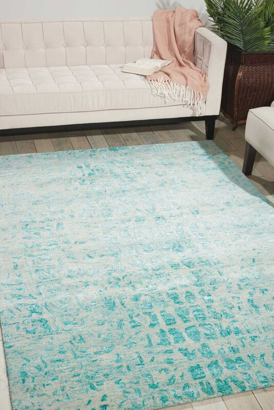 Nourison Clearance Gemstone GEM06 Jade Rug