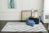 Anji Mountain Bamboo Rug, Co. Bell Bottom Blues AMB1120 Ivory Rug
