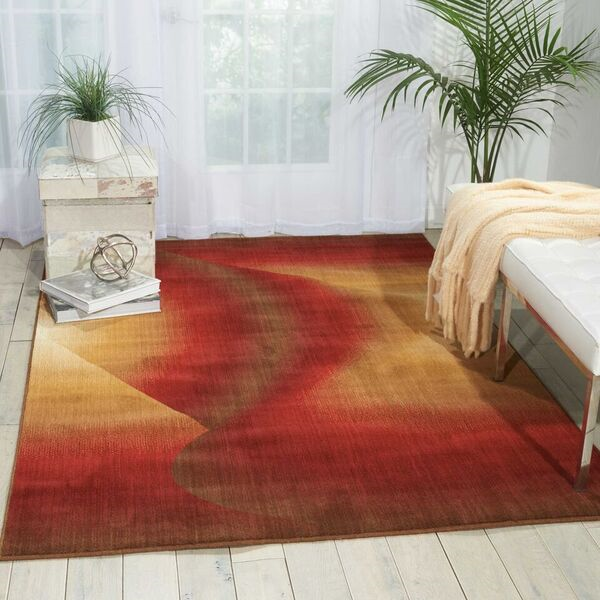 Nourison Clearance Radiant Arts RA04 Ruby Rug