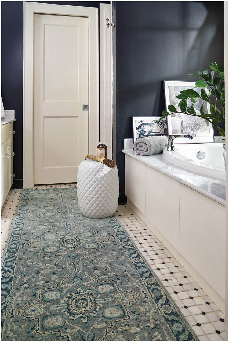 Capel Izmir 3158 Grey Blue Rug
