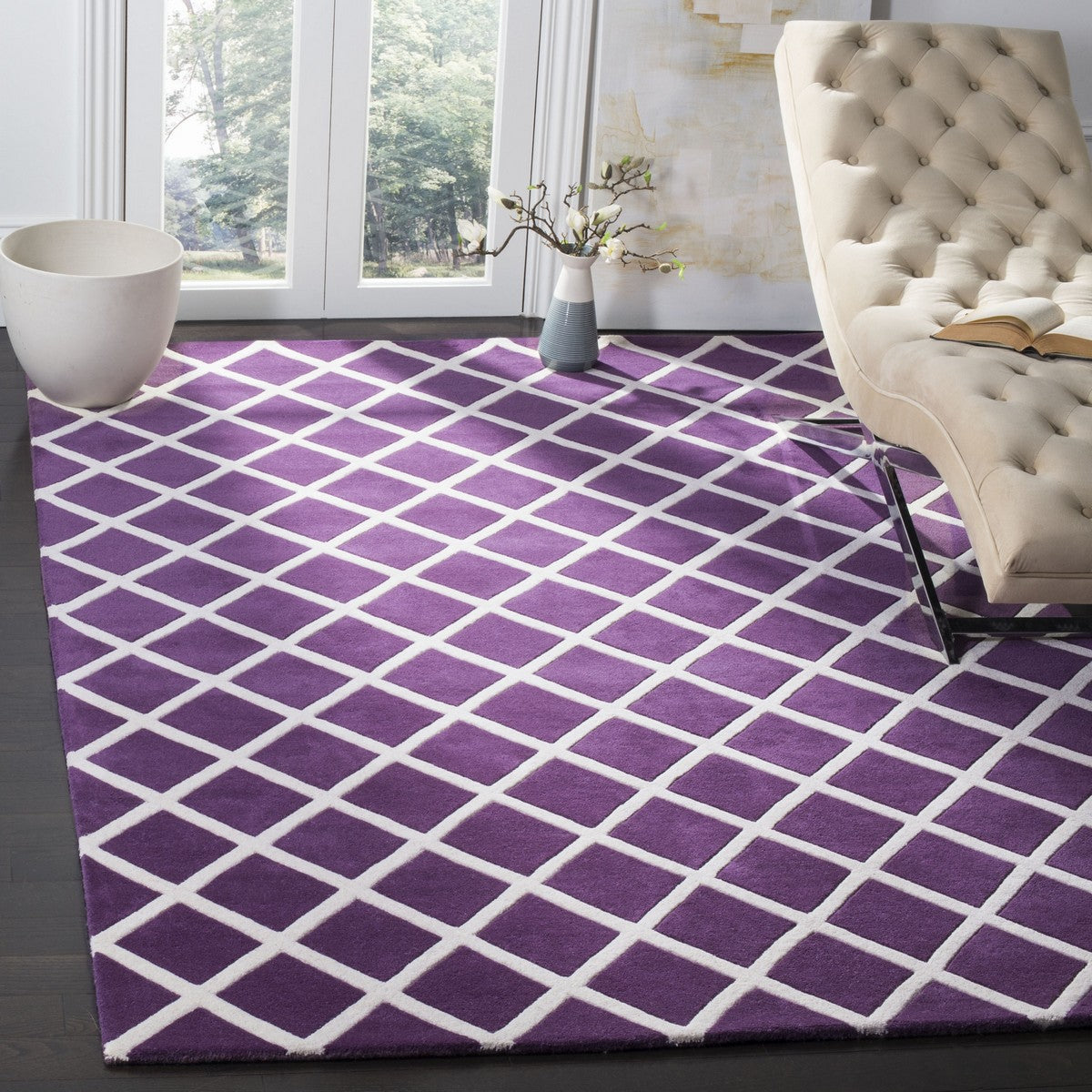 Safavieh Clearance Chatham CHT718F Purple Rug