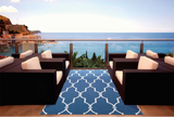 Nourison Clearance & Garden RS087 Navy Rug