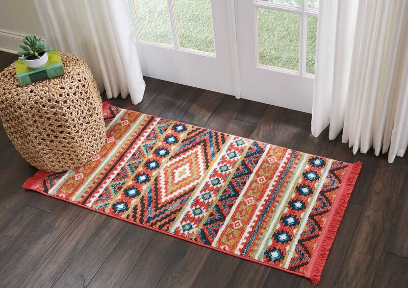 Nourison Clearance Navajo NAV04 Orange Rug