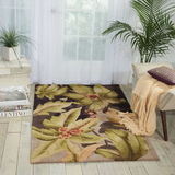 Nourison Tropics TS03 Plum Rug