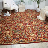 Nourison Clearance Timeless TML17 Red Rug