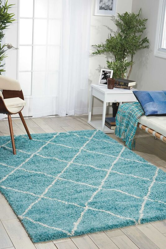 Nourison Clearance Brisbane BRI03 Aqua Rug