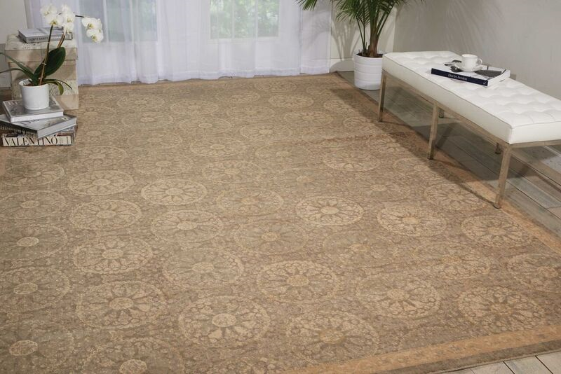Nourison Clearance Silken Allure SLK04 Mushroom Rug