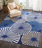 Nourison Clearance Grafix GRF20 Navy Blue Rug