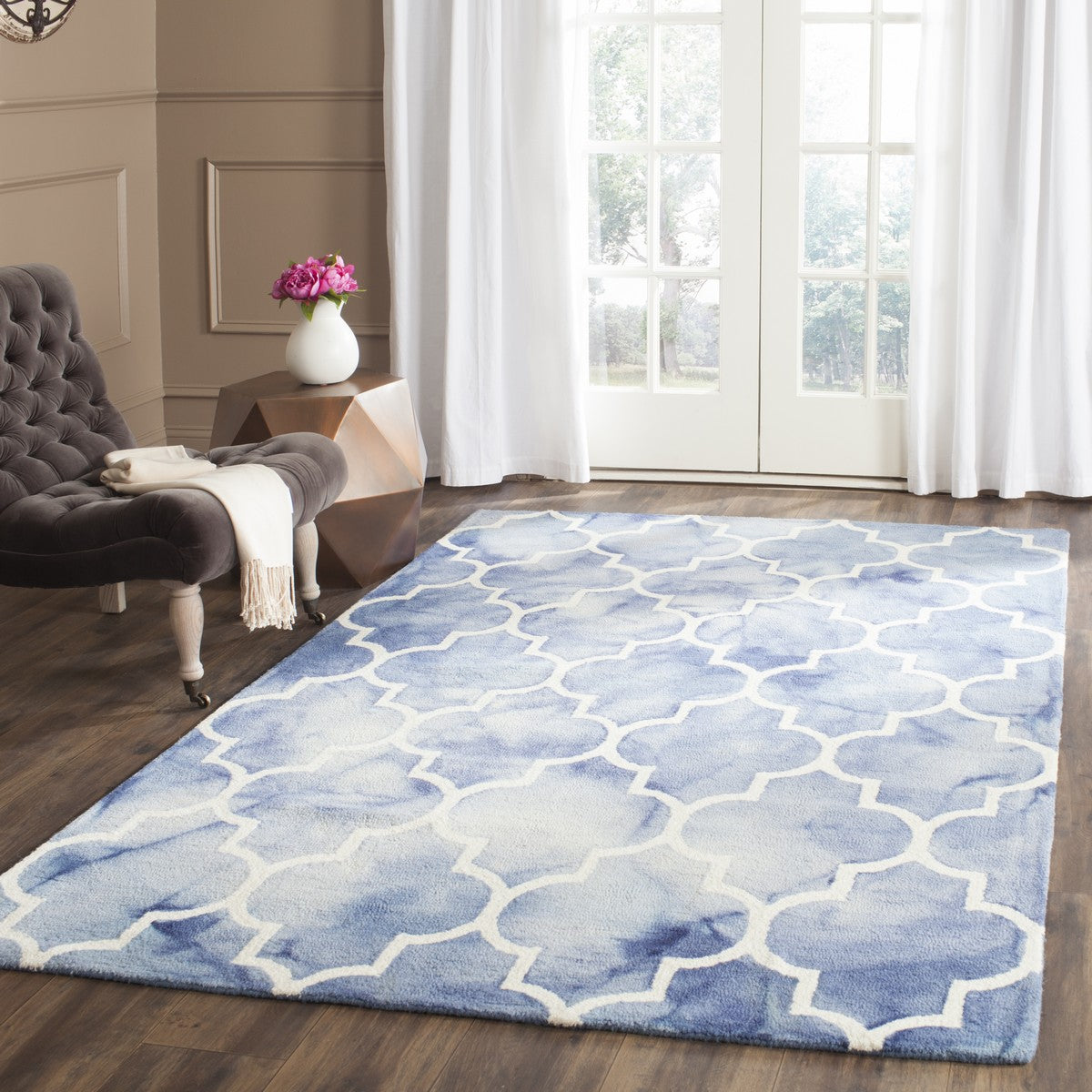 Safavieh Clearance Dip Dye DDY535K Blue Rug