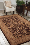 Nourison Heritage Hall HE05 Brown Rug