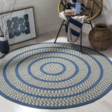 Safavieh Clearance Braided BRD401A Blue Rug
