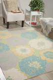 Nourison Clearance & Garden RS021 Green Rug
