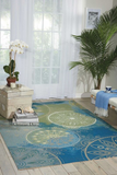 Nourison Clearance & Garden RS092 Blue Rug