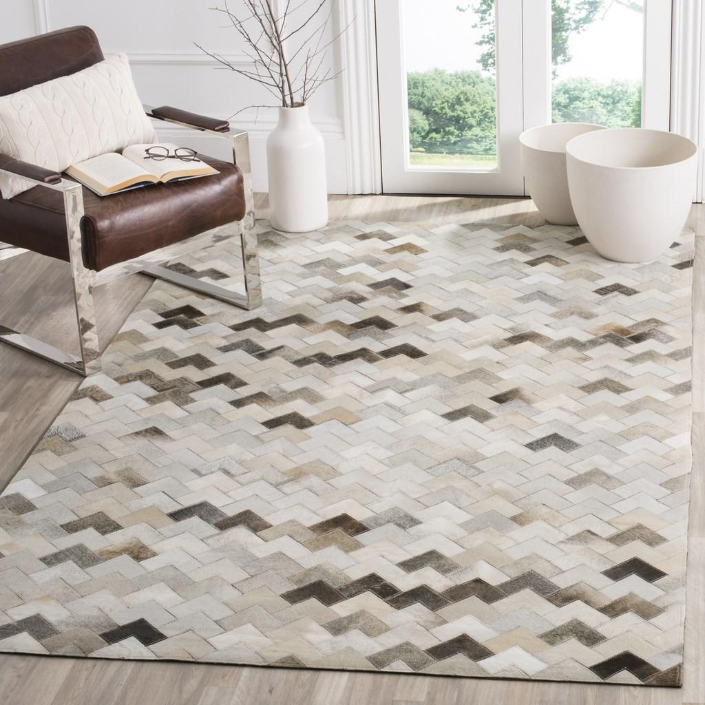 Safavieh Clearance Studio Leather STL183A Grey Rug