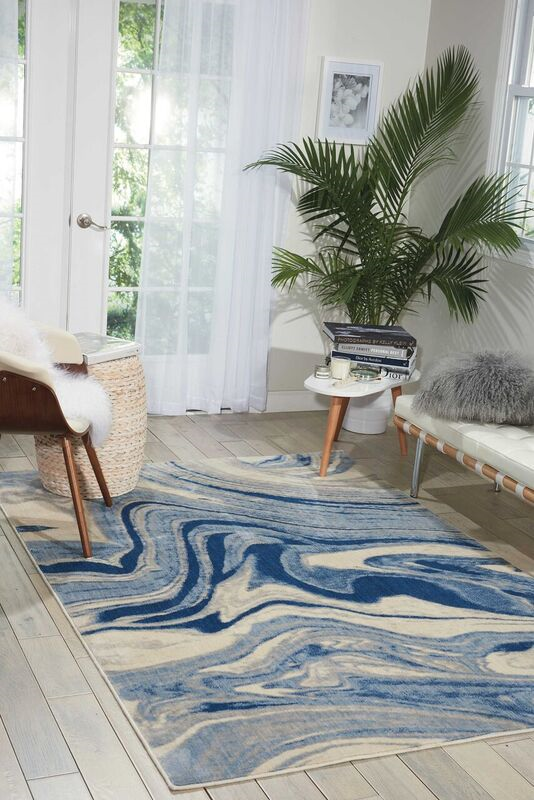 Nourison Sale Somerset ST749 Light Blue Rug
