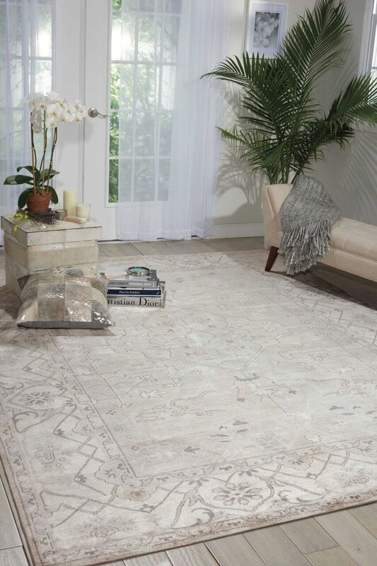 Nourison Aldora ALD01 Silver Rug