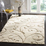 Safavieh Clearance Florida Shag SG455-1113 Cream Beige Rug