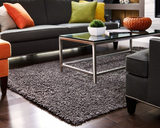 Anji Mountain Bamboo Rug, Co. Silky Shag AMB0656 Graphite Rug