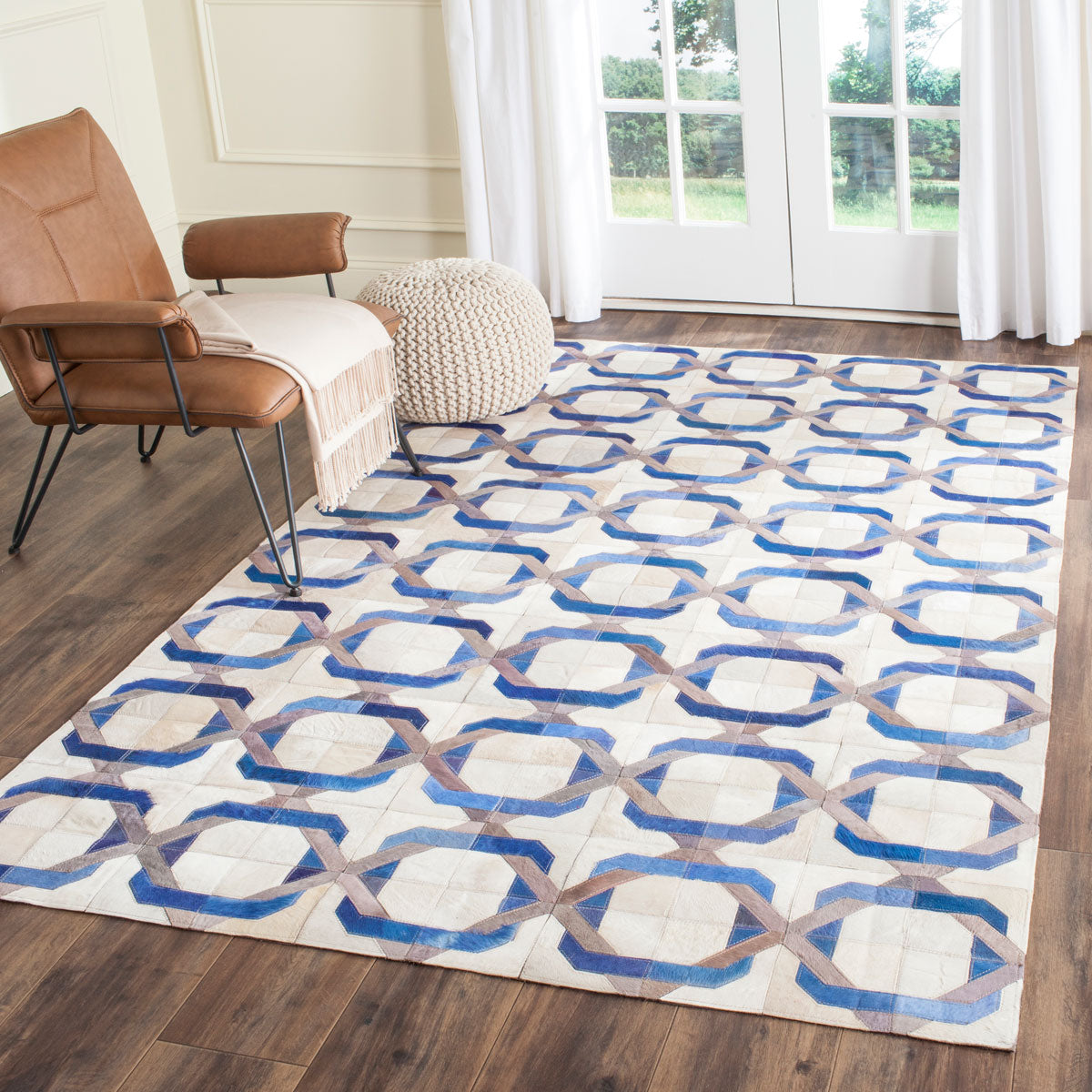 Safavieh Clearance Studio Leather STL163A Ivory Rug