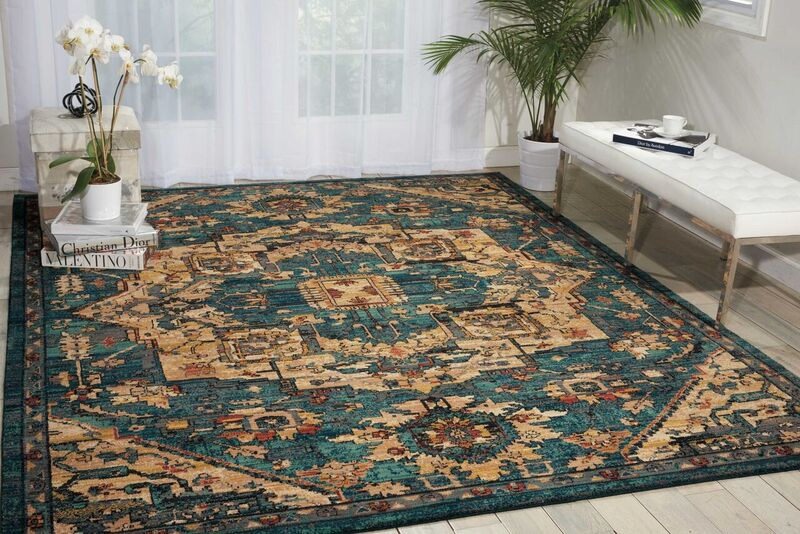 Nourison Clearance 2020 NR206 Teal Rug