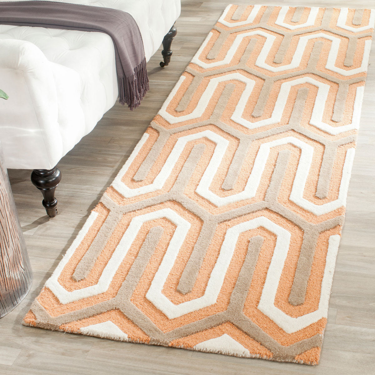 Safavieh Clearance Cambridge CAM351Y Orange Rug