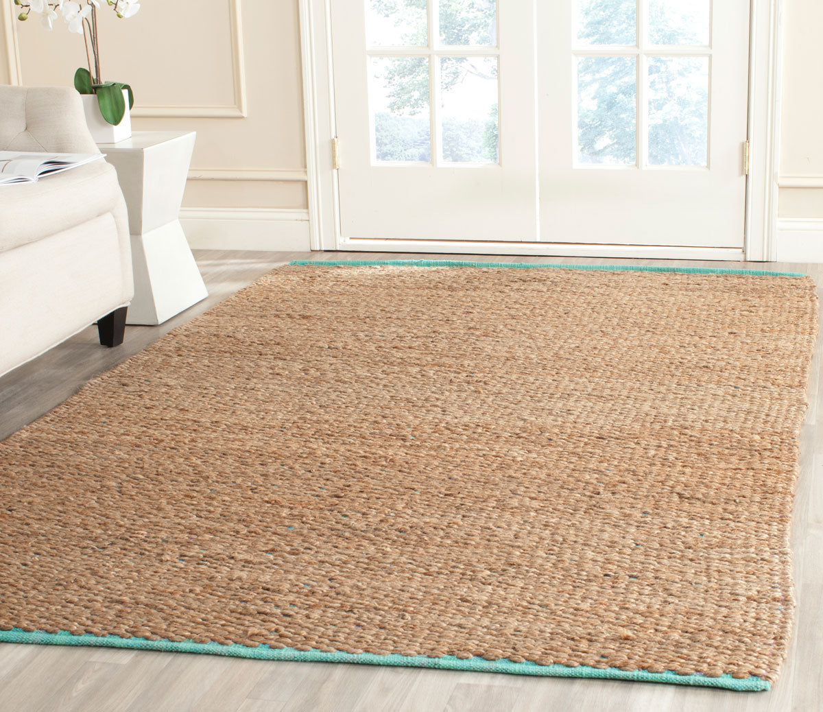 Safavieh Clearance Cape Cod CAP811B Aqua Rug