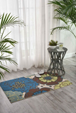 Nourison Clearance & Garden RS021 Light Blue Rug