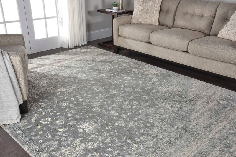 Nourison Clearance Luminance LUM10 Silver Rug