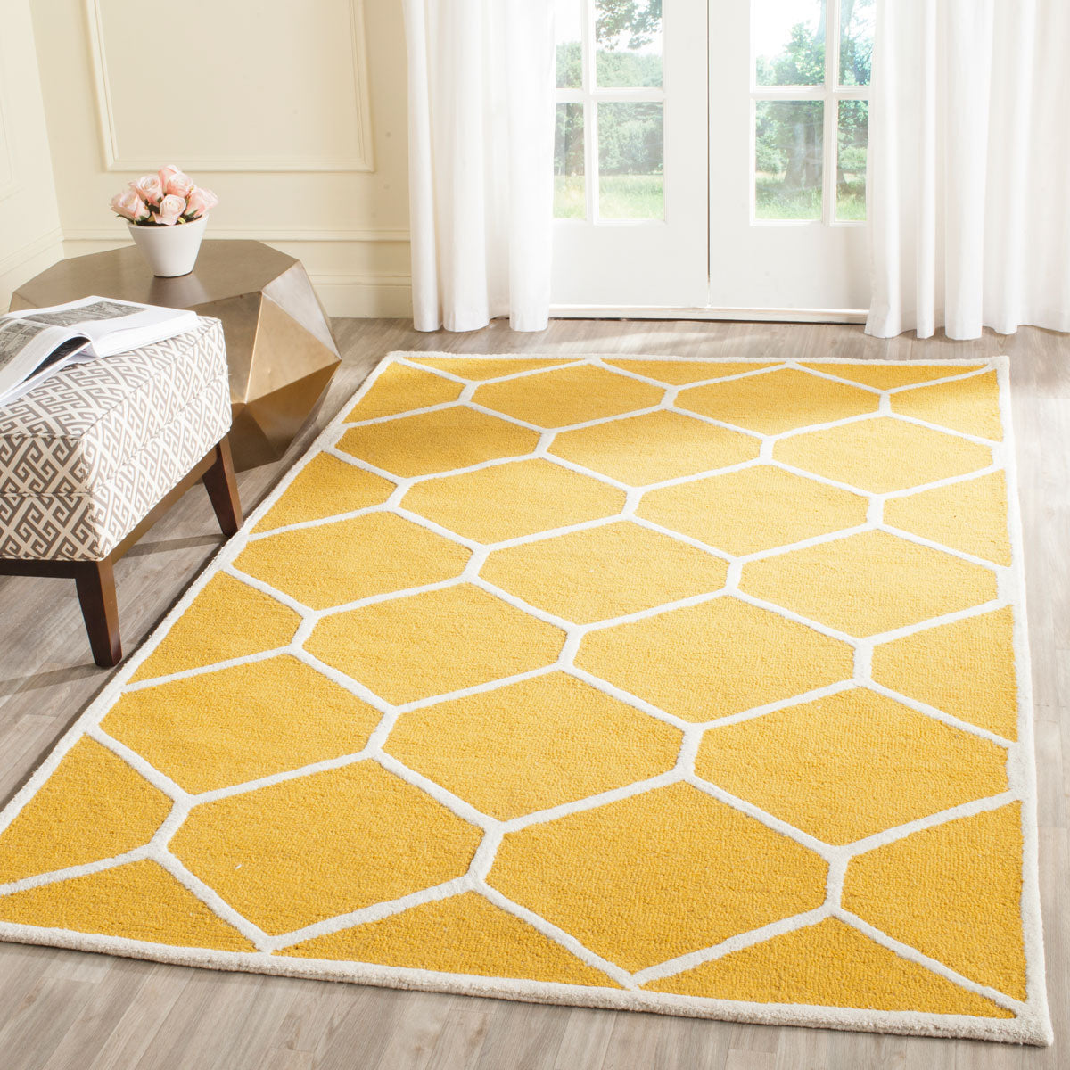 Safavieh Clearance Cambridge CAM144Q Gold Rug