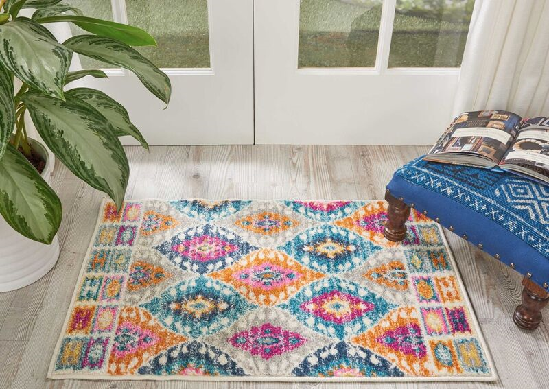 Nourison Clearance Passion PSN02 Teal Rug