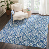 Nourison Clearance Grafix GRF06 Blue Rug
