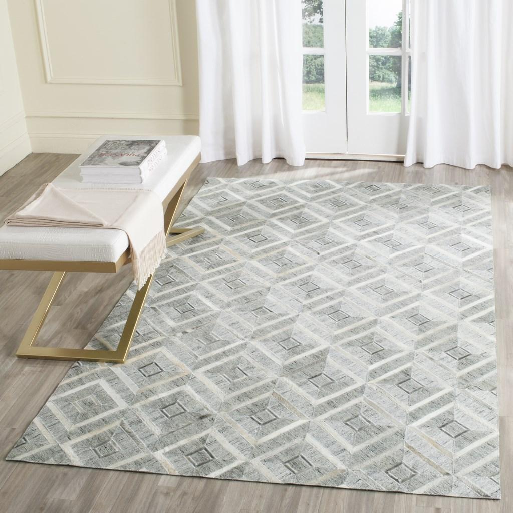 Safavieh Clearance Studio Leather STL220A Grey Rug