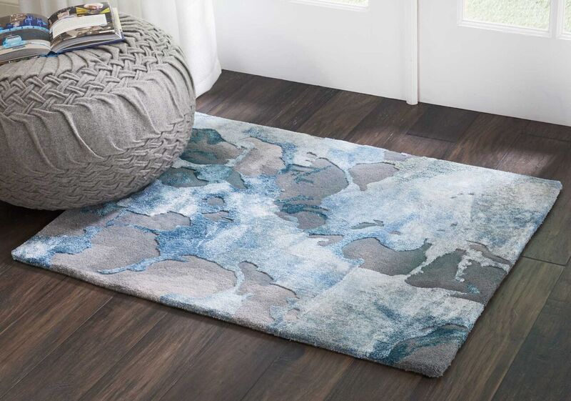 Nourison Prismatic PRS14 Grey Rug
