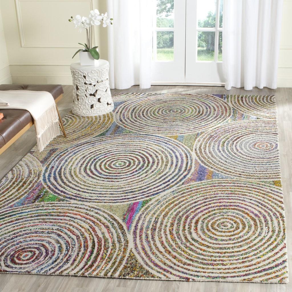 Safavieh Clearance Nantucket NAN610A Beige Multi Rug