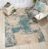 Nourison Sale Maxell MAE13 Teal Rug
