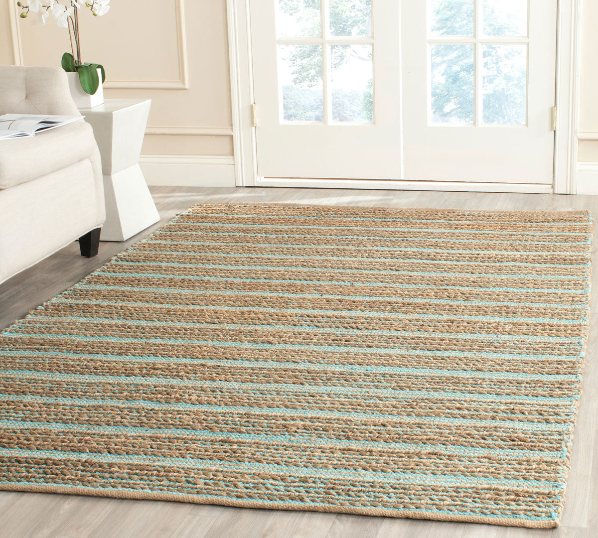 Safavieh Clearance Cape Cod CAP851D Aqua Rug