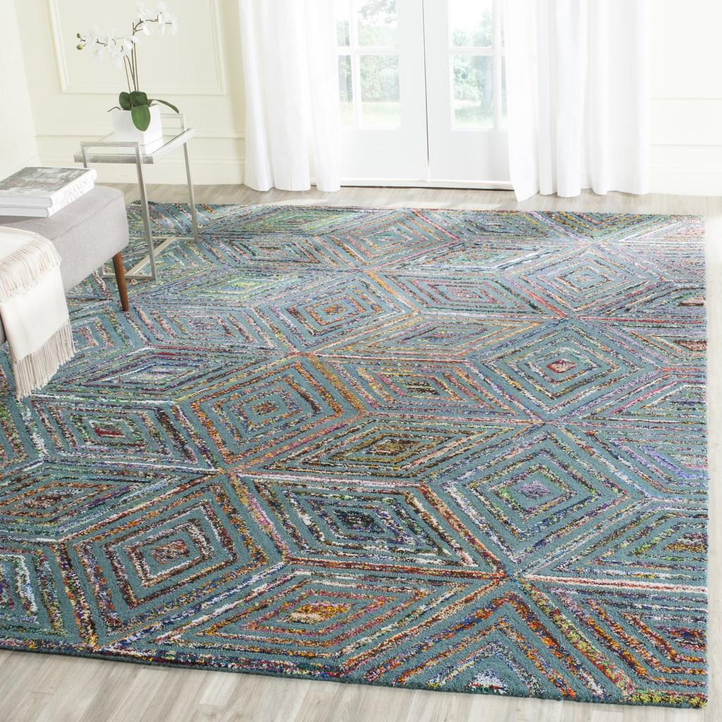 Safavieh Clearance Nantucket NAN607A Blue Multi Rug