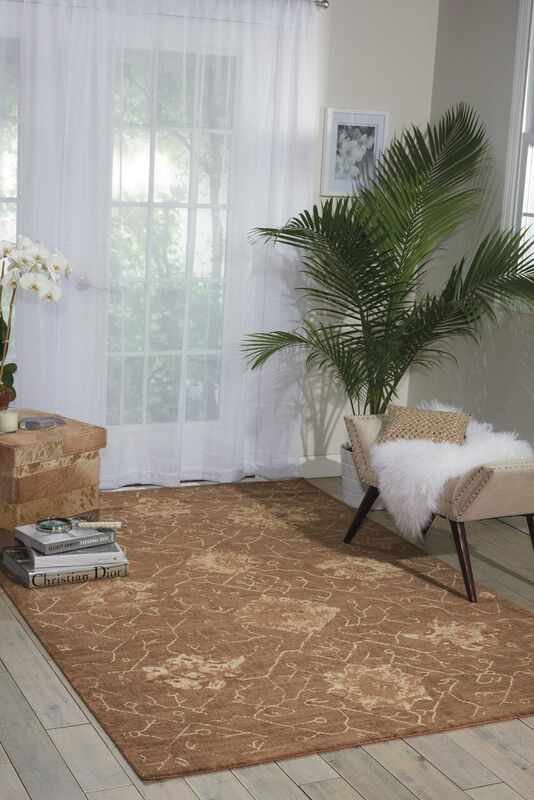 Nourison Clearance Silken Allure SLK08 Chocolate Rug