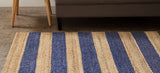 Anji Mountain Bamboo Rug, Co. Jute AMB0365 Navy Rug