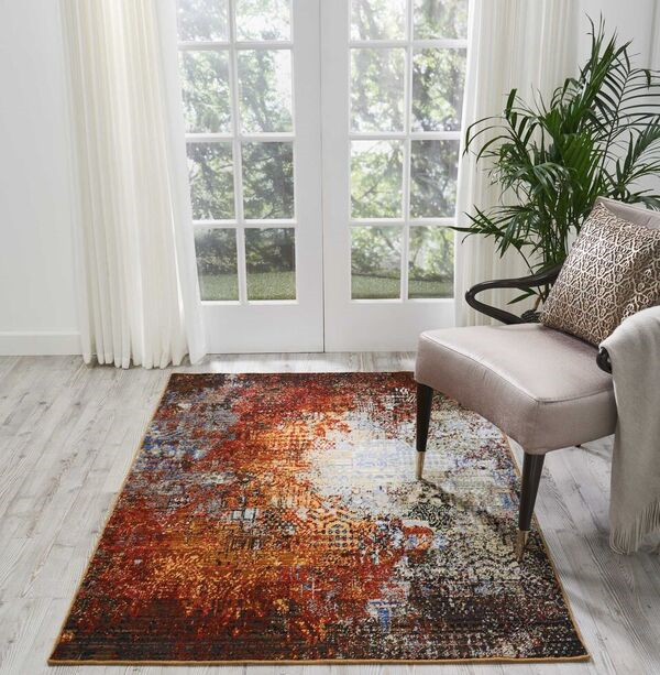Nourison Chroma CRM03 Ember Glow Rug
