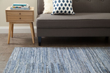 Anji Mountain Bamboo Rug, Co. Bell Bottom Blues AMB1116 Denim Rug