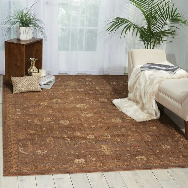 Nourison Clearance Silk Elements SKE02 Cocoa Rug