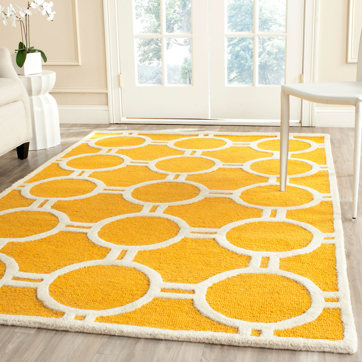 Safavieh Clearance Cambridge CAM145Q Gold Rug
