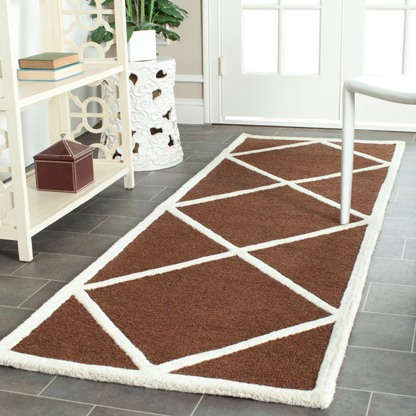 Safavieh Clearance Cambridge CAM136H Dark Brown Rug